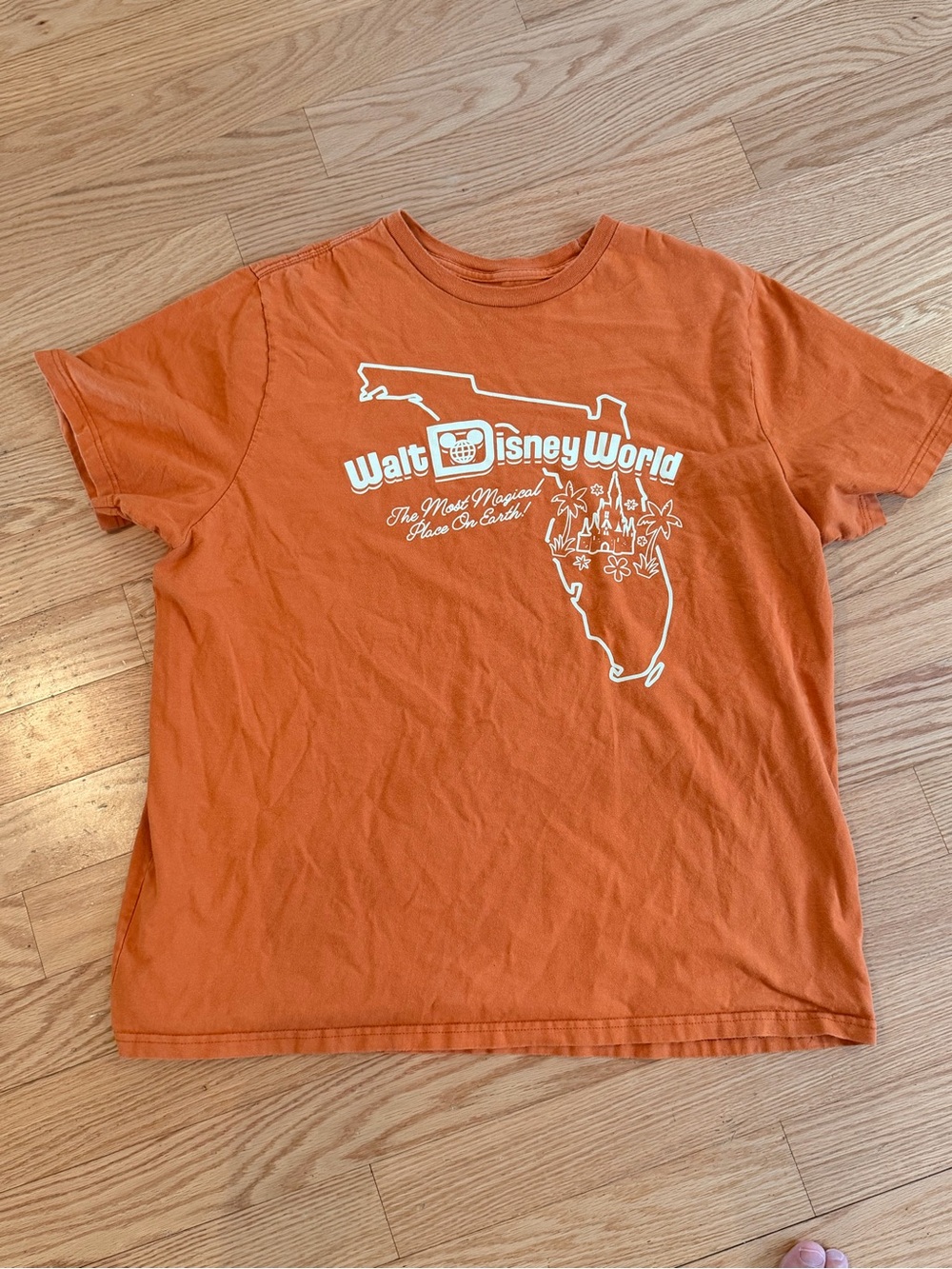 Disney Orange Walt Disney World Graphic Tee
